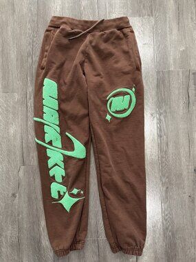 Market chenille logo sweatpants brown S